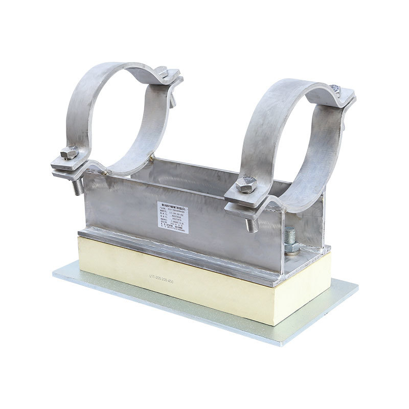 Soporte de tubería tipo abrazadera para tubería sin refrigeración con una temperatura inferior a -40 ℃ DN200～DN1000