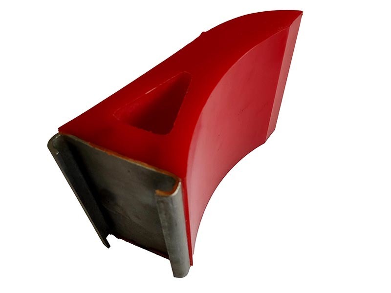 Urethane Scraper with Metal mounting-5.90"x6.81"x3.26" / 150mmx173mmx83mm