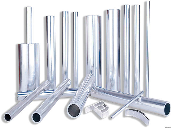 Bright aluminum pipe