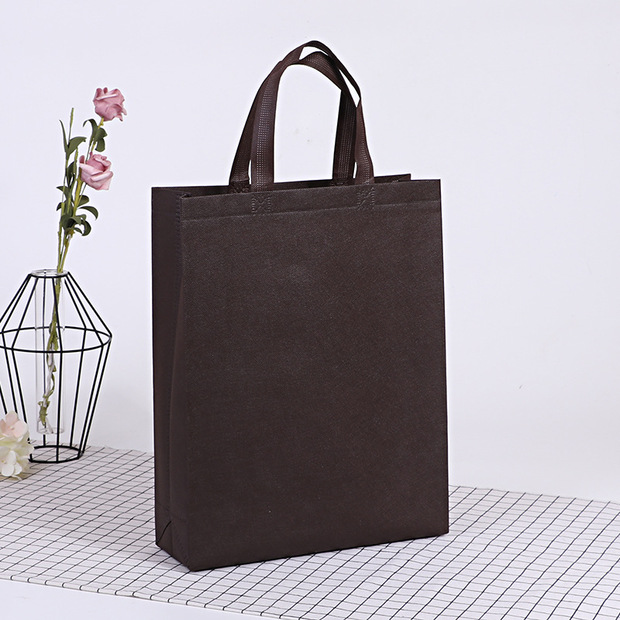 Non-woven handbag custom advertising shopping bag gift bag coated non-woven bag custom clothing store bag