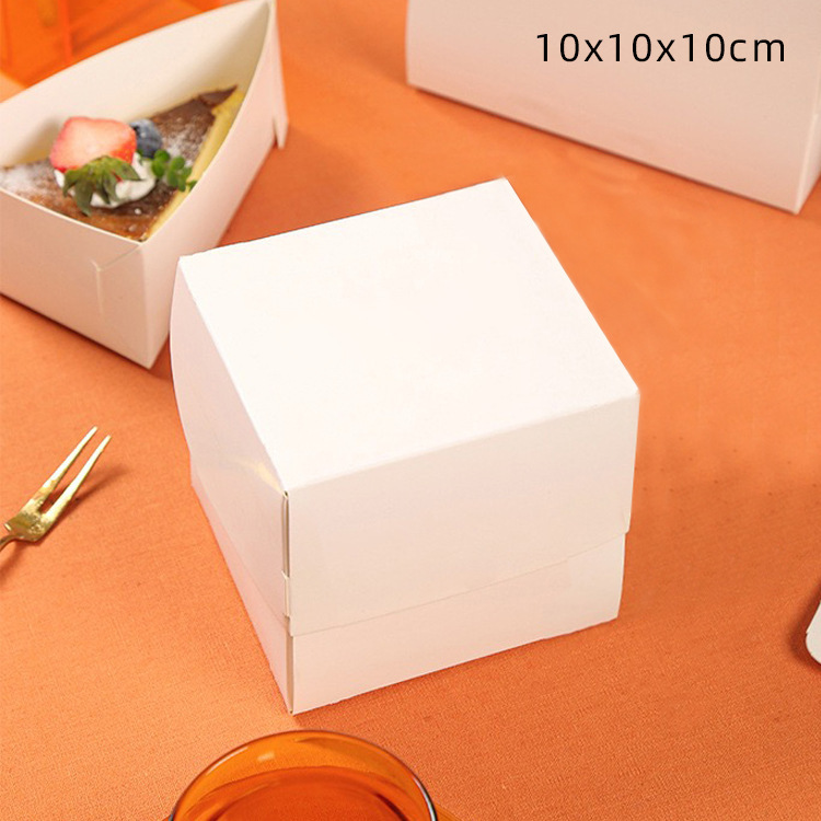 French triangular cut mousse cake box 4-inch Basque cake packaging box 6/8-inch cut dessert packaging box