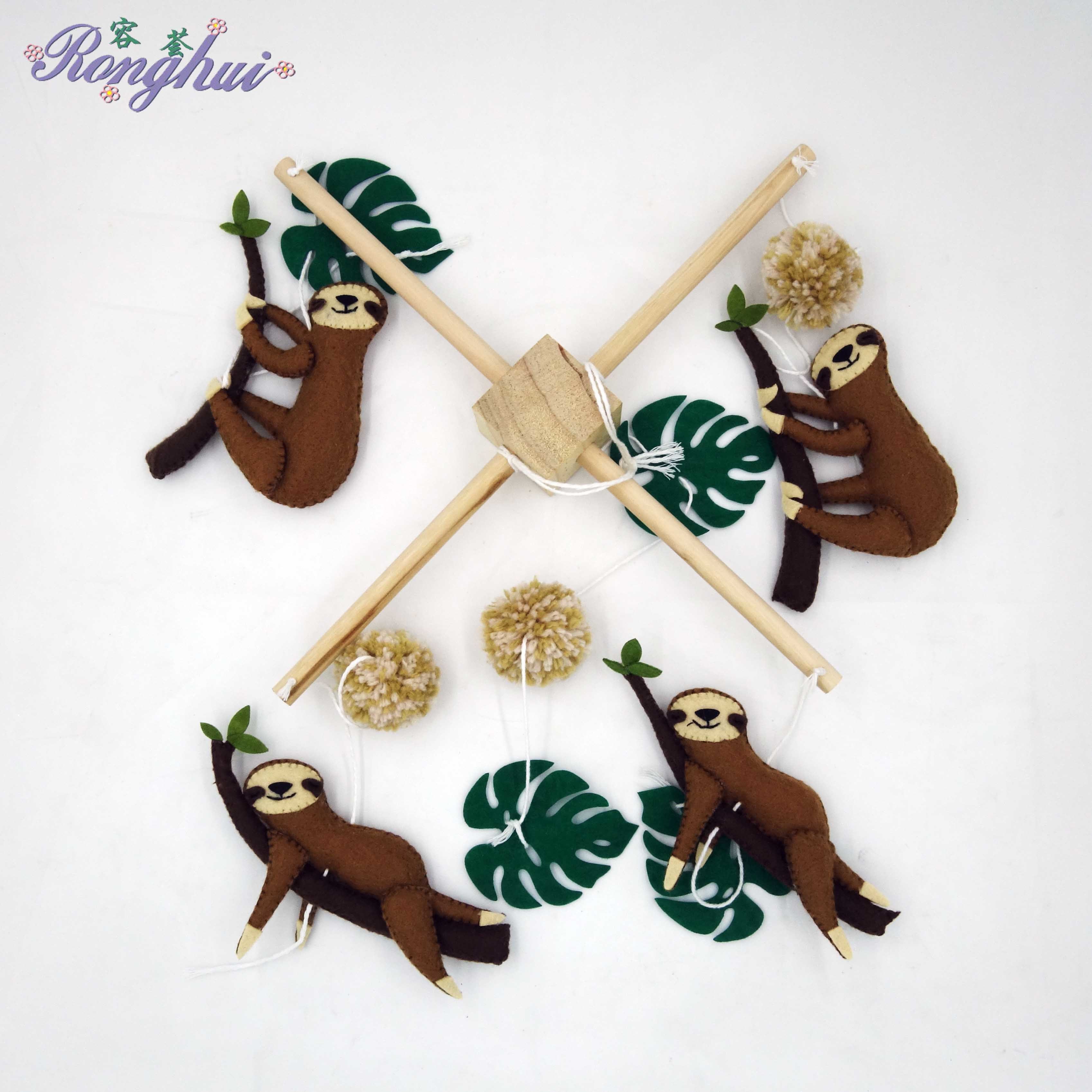 sloth baby mobile