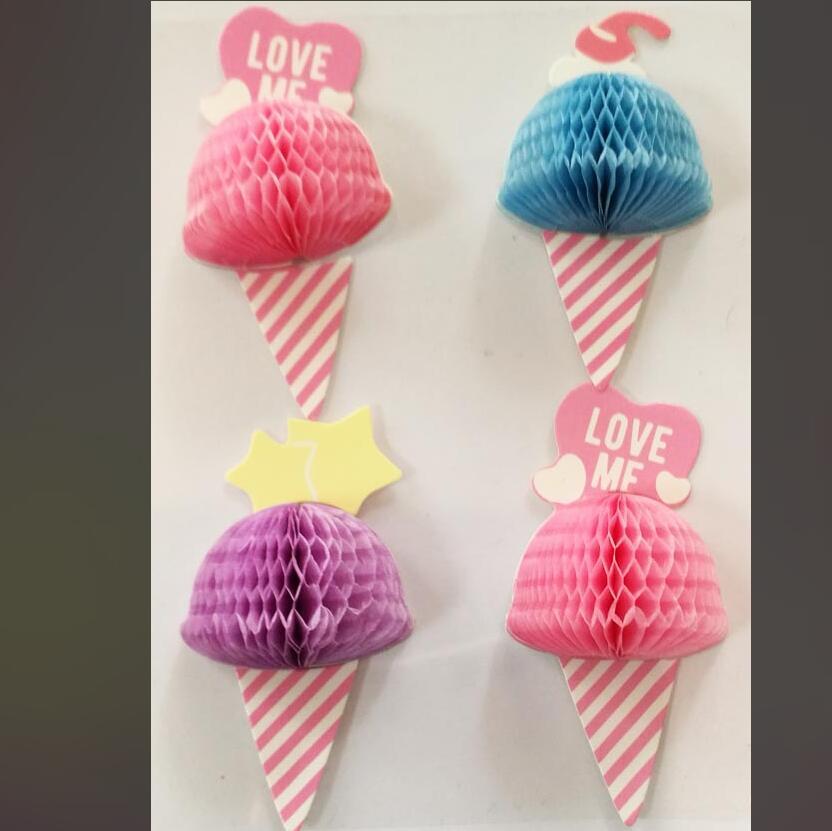 mini honeycomb decoration cupcake
