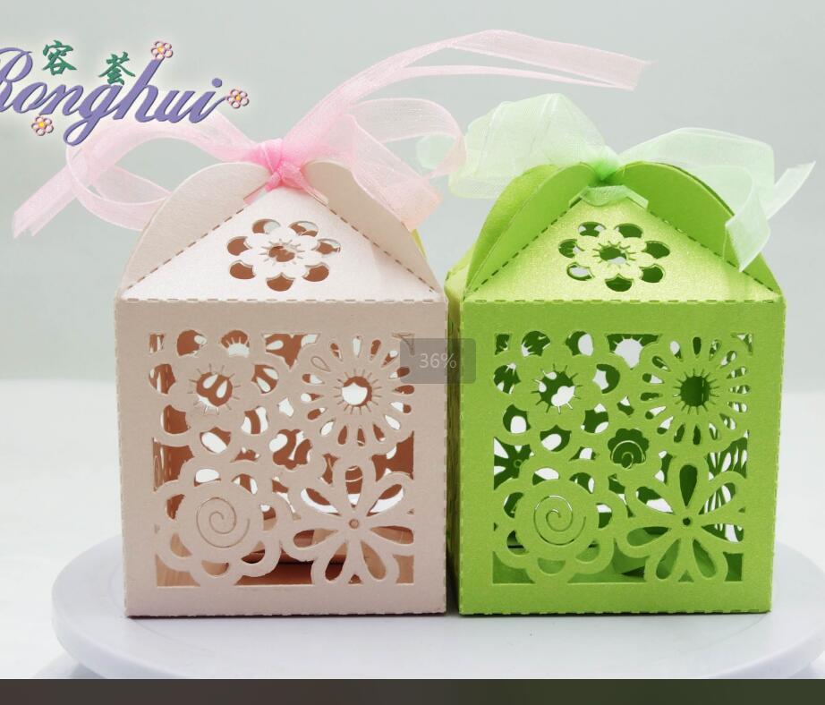 favour box laser cutting flowers