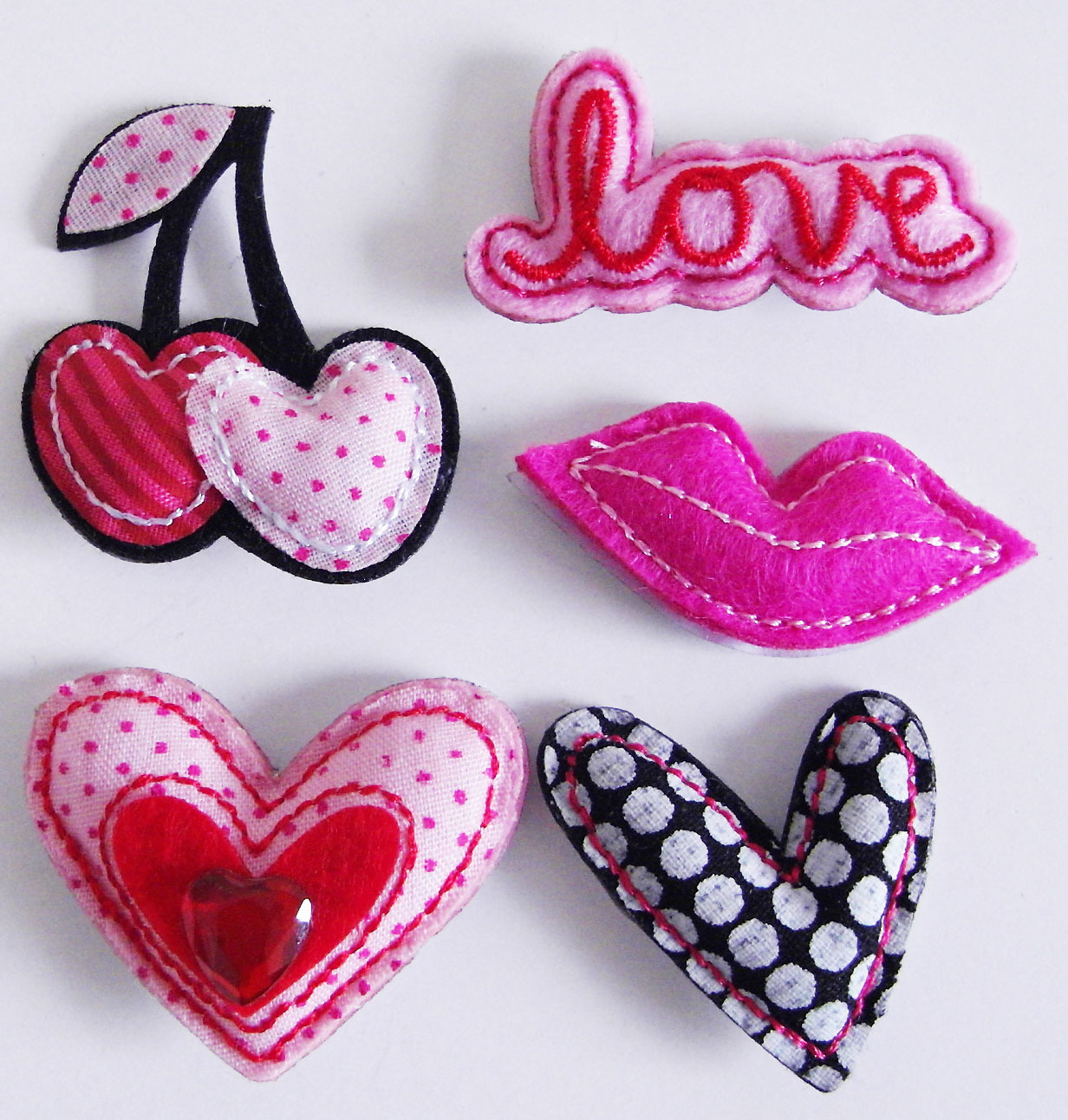 3D Venlentine's day PUFFY  stickers