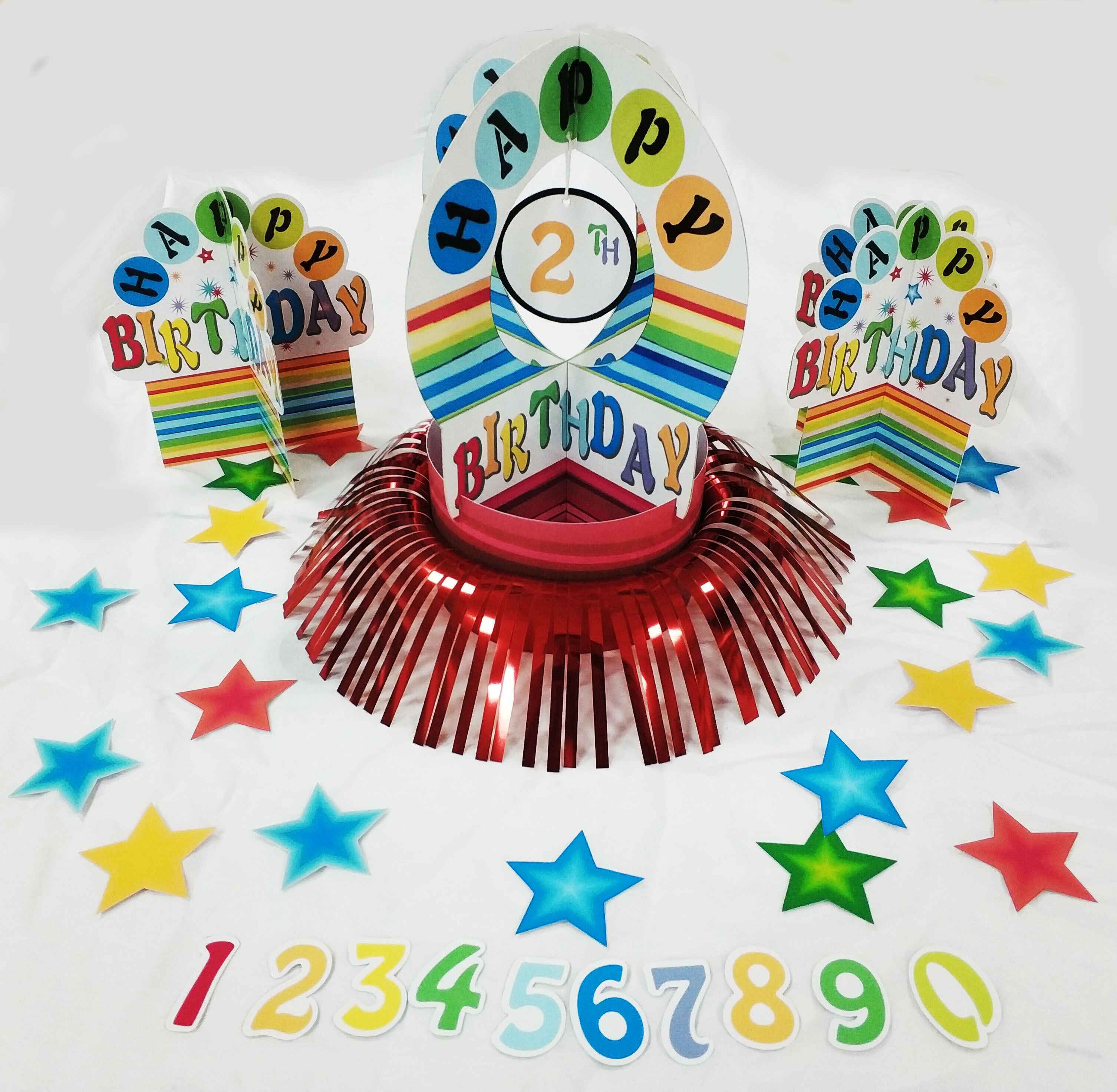 Happy birthday decoration centerpieces kit