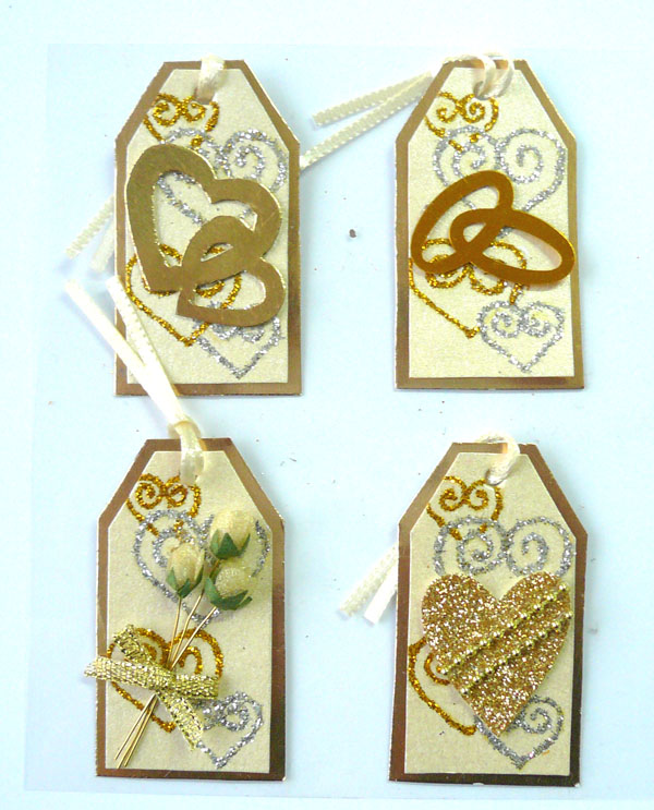 Golden wedding and silver wedding stickers