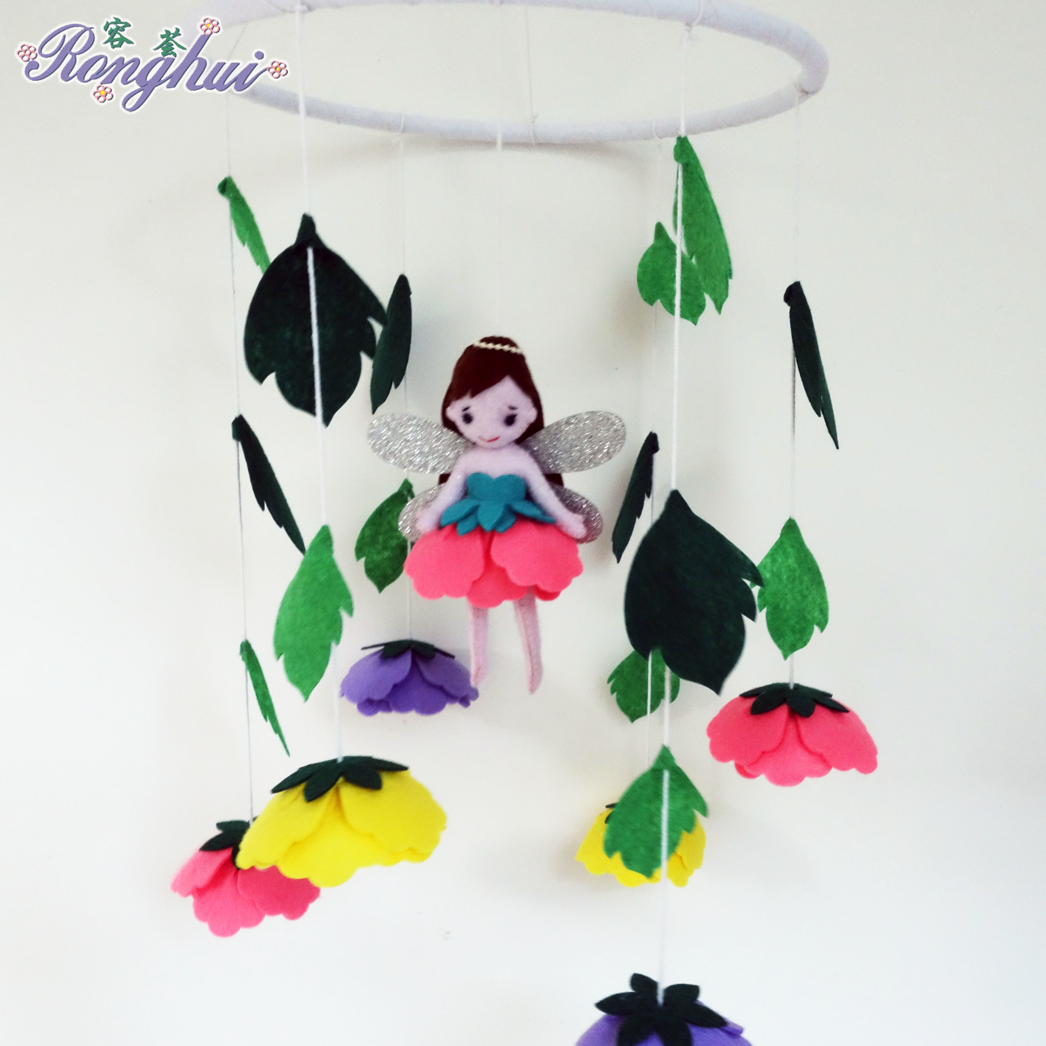 Flower fairy baby mobile