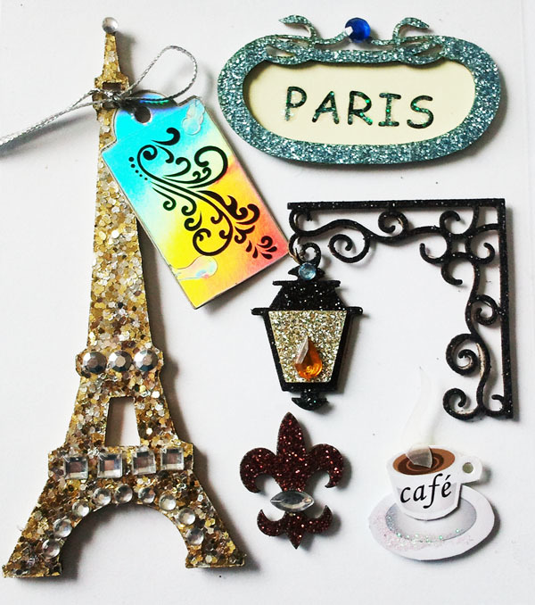 Vocation holiday scrapbooking stickers