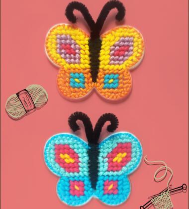 plastic canvas kit mini butterflies