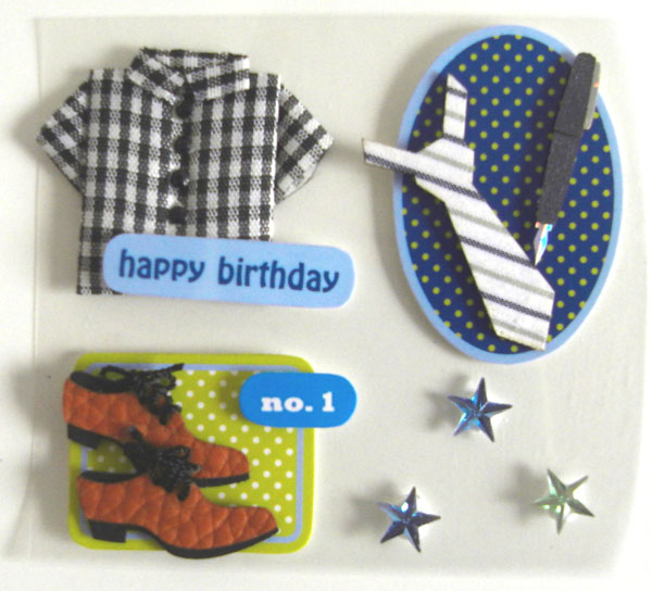 Birthday scrapbooking stickers