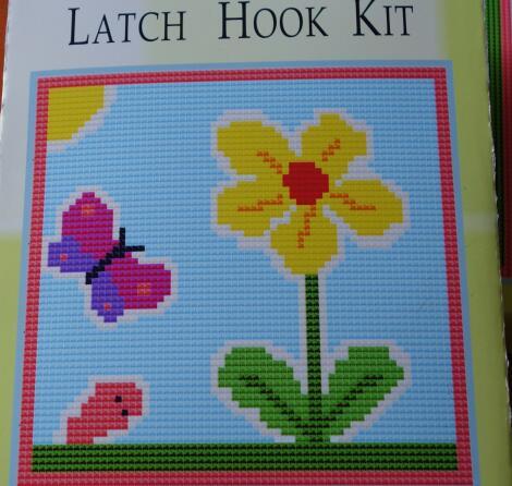 lutch hook kit flower and butterfly