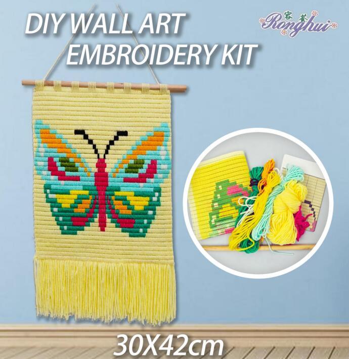 One stitch butterfly wall hanging craft kit