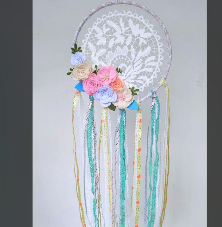 lace flower dream catcher ornament kit