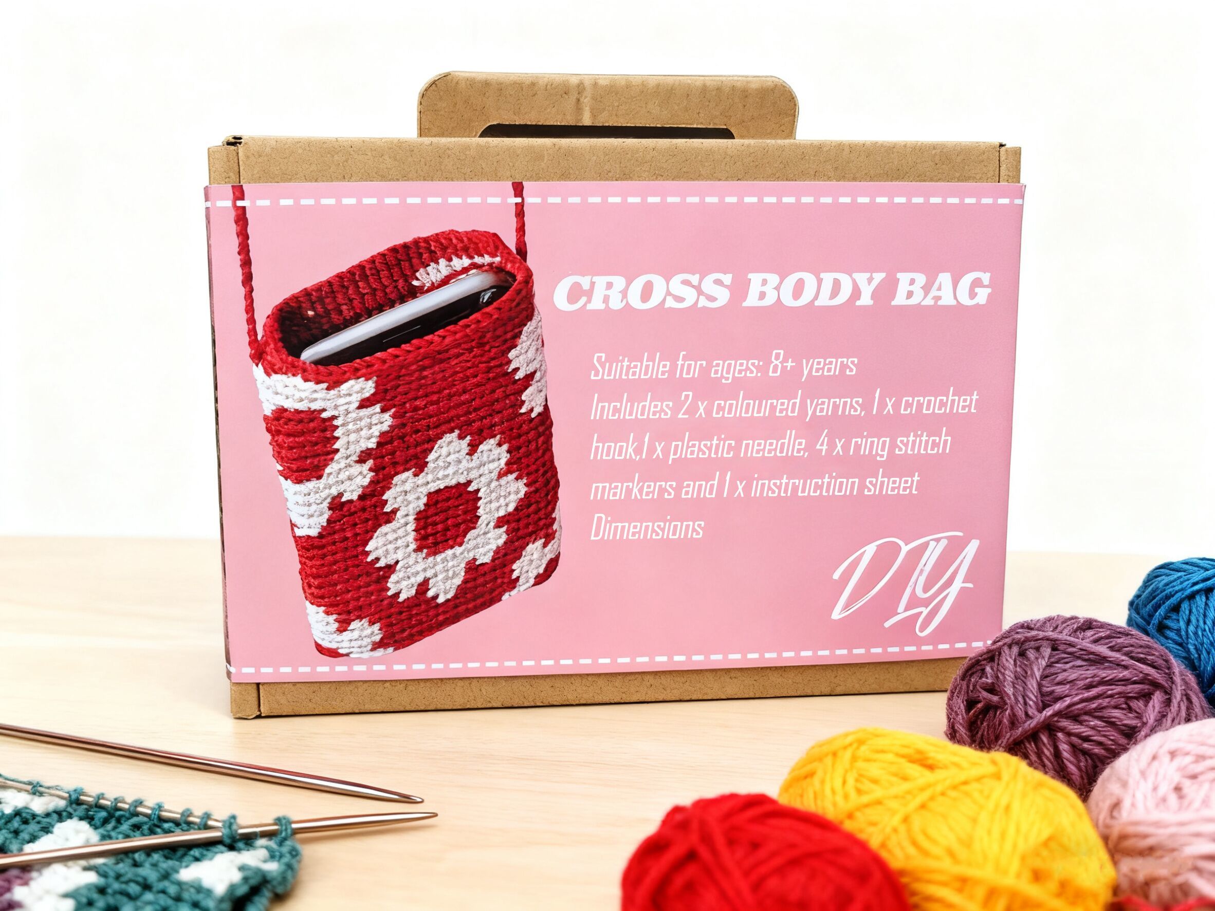 Crochet cross body bag kit