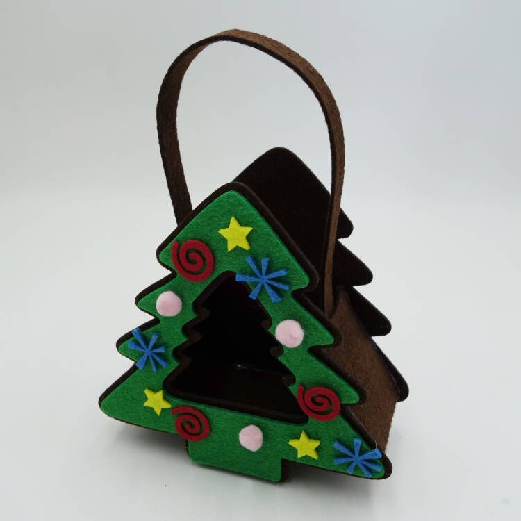 DIY felt kit  Christmas tree basket