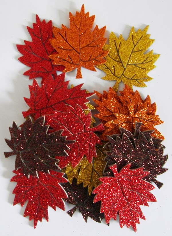 GLITTER AUTUMN LEAF