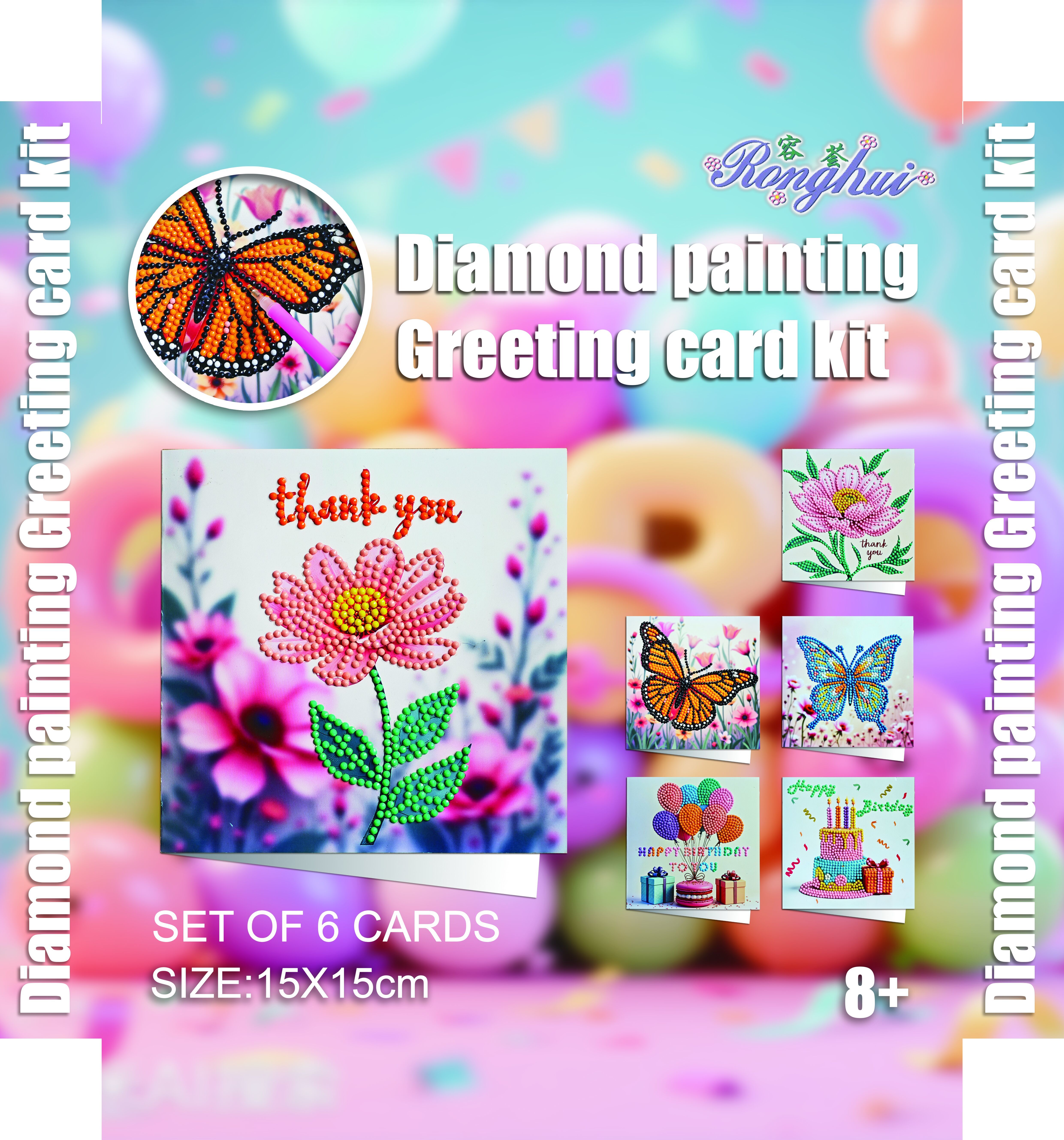 Diy diamond painting greeting card kit