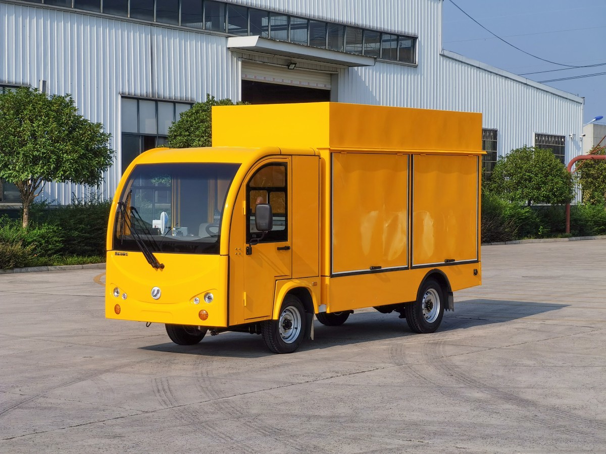 2T cargo box T enclosed project yellow high lift-up door