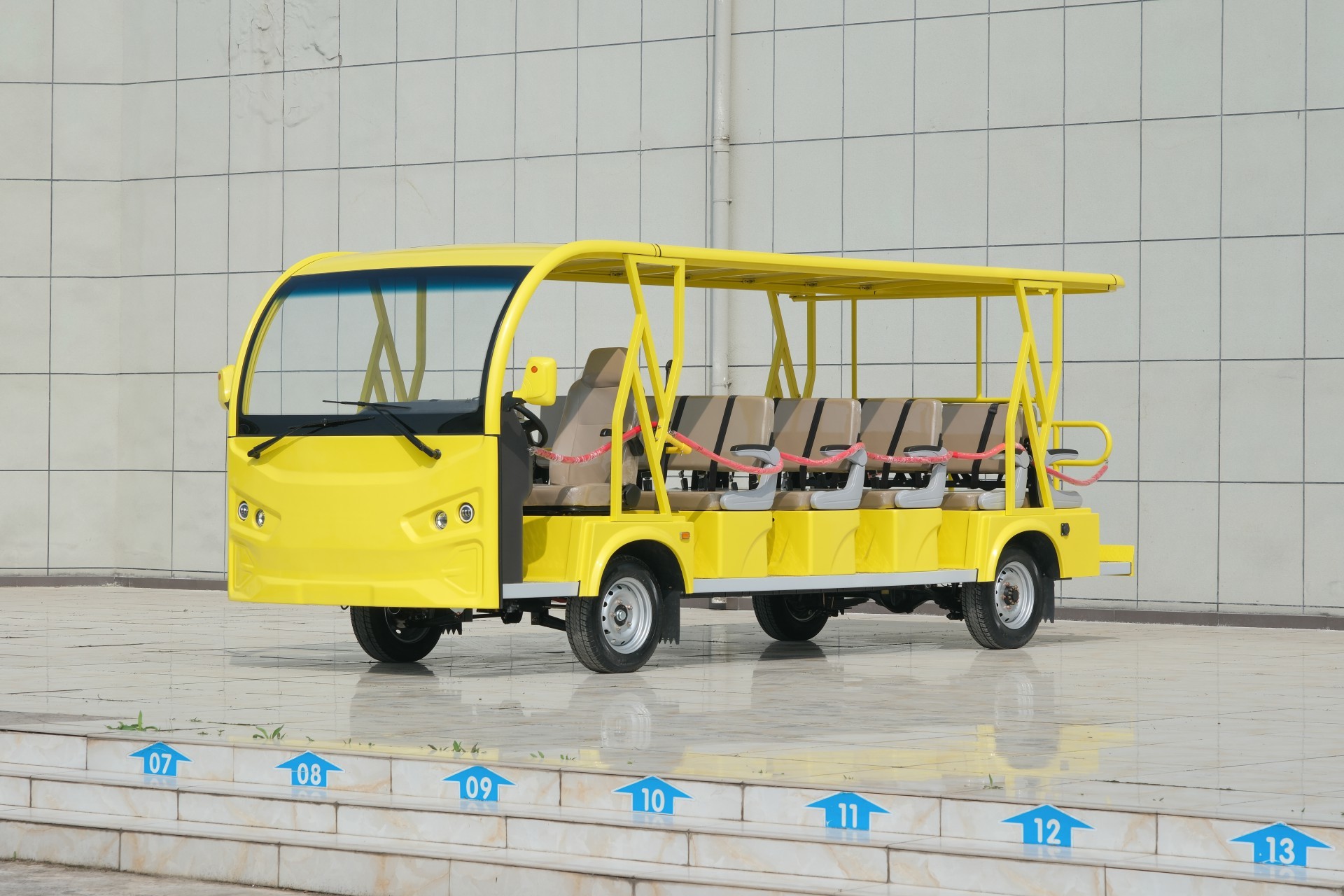[23-seat K open lemon yellow floating roof]