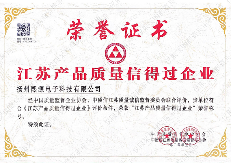 質(zhì)量信得過企業(yè)