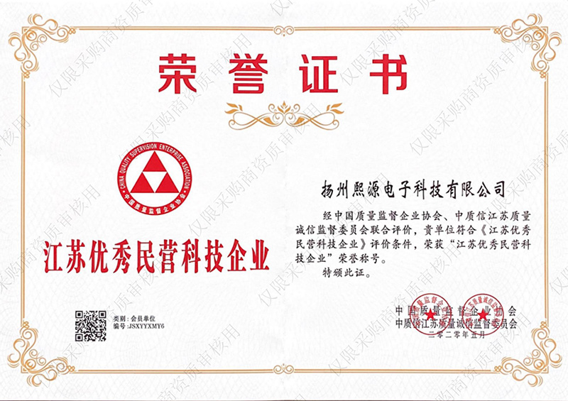 優(yōu)秀民營科技企業(yè)