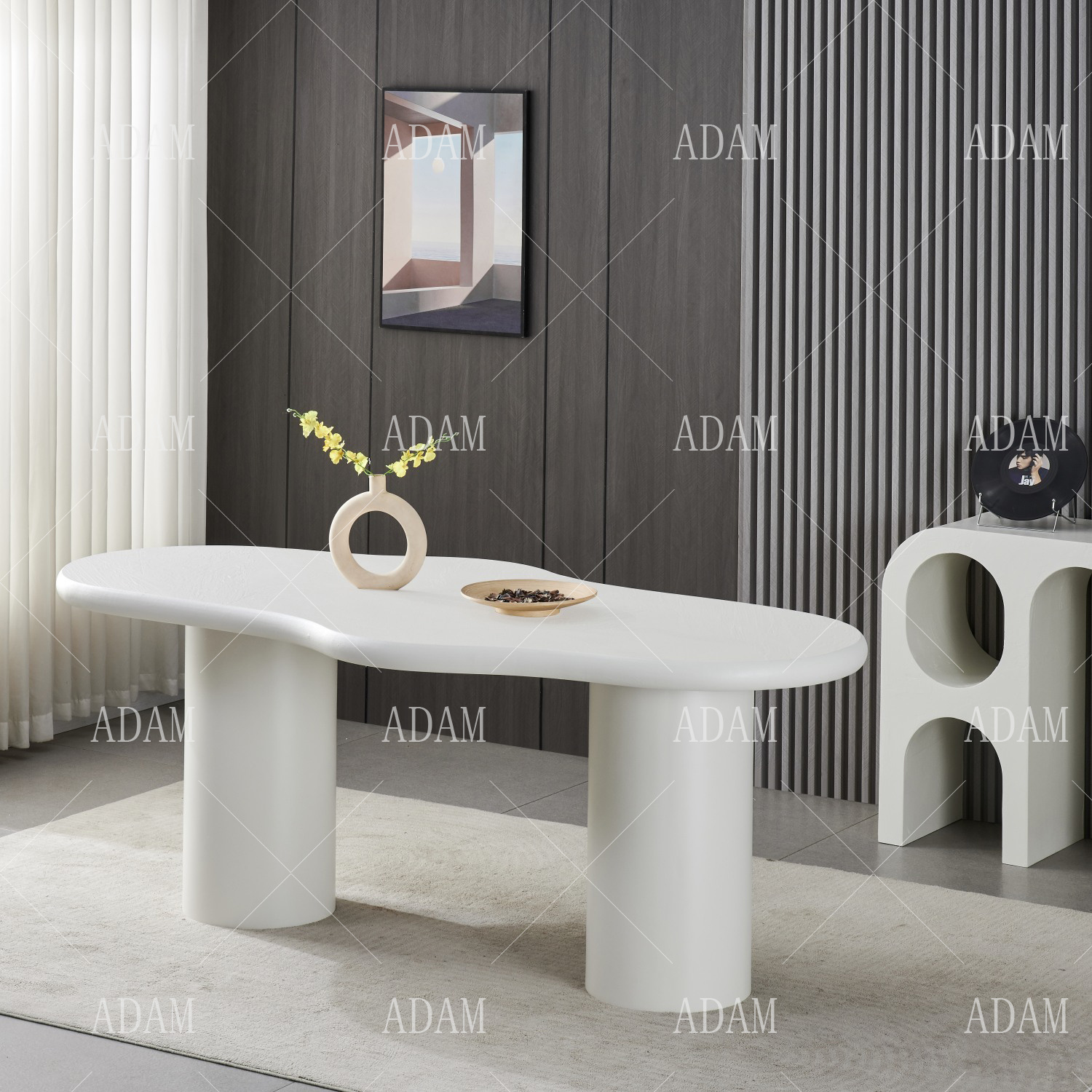 Concrete White Dining Table 0504W