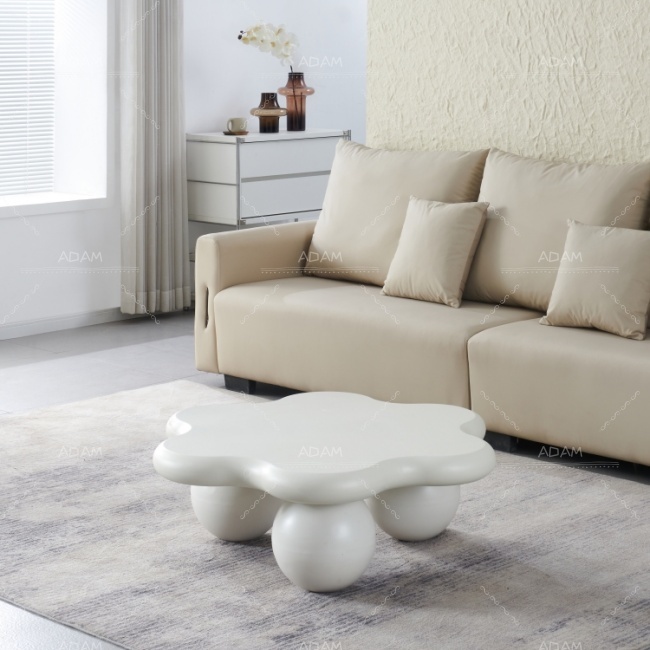 Cloud Concrete White Coffee Table