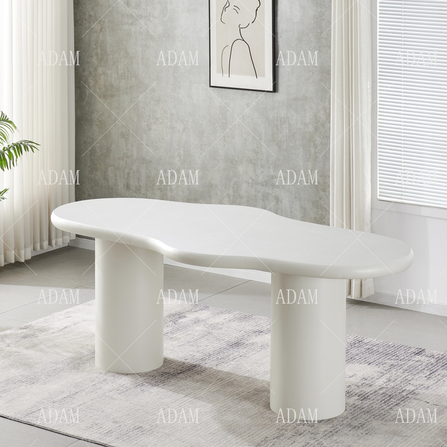 Cloud White Dining Table 0504