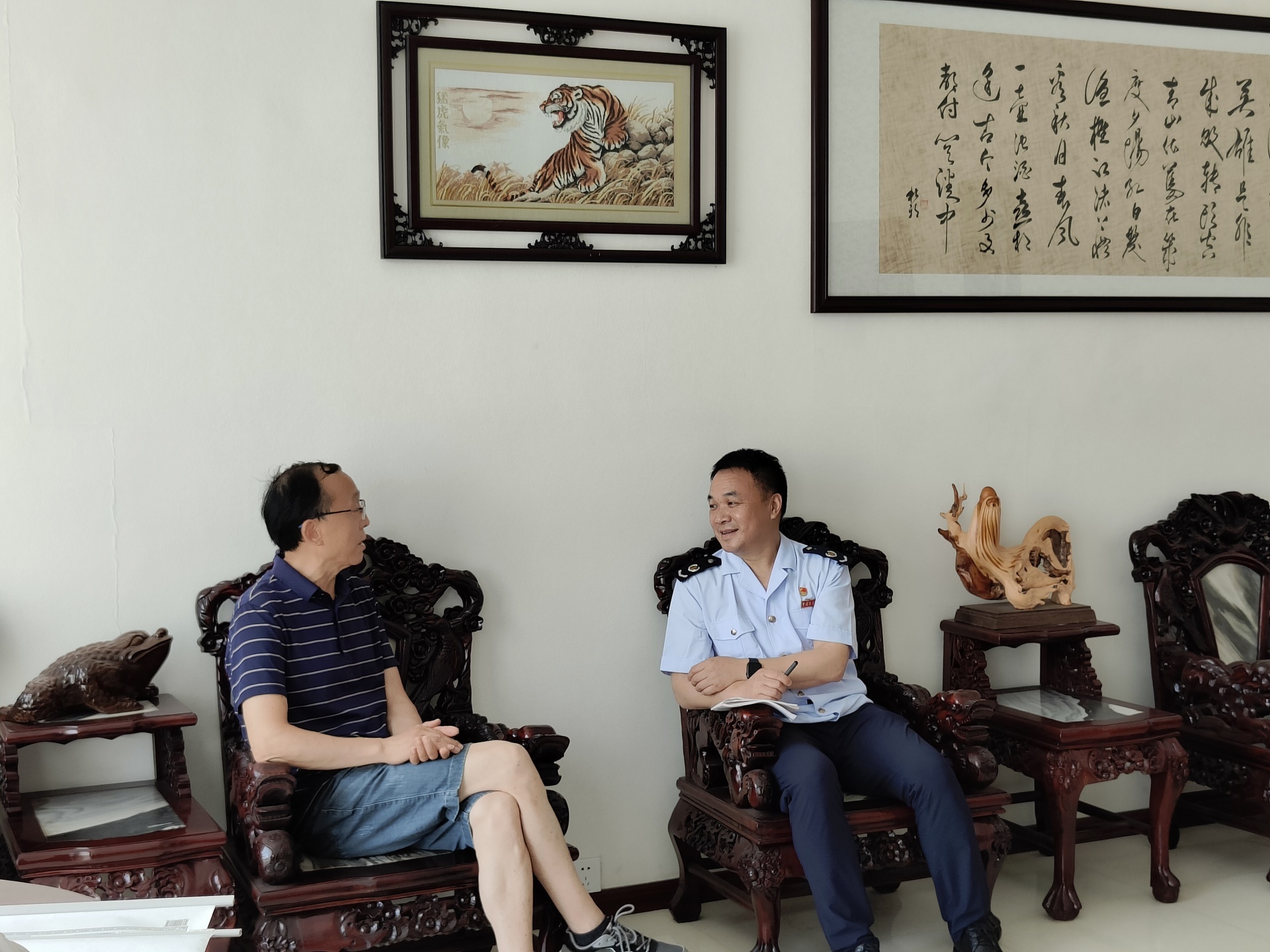 樂至縣稅務(wù)局王局長帶隊走訪我公司