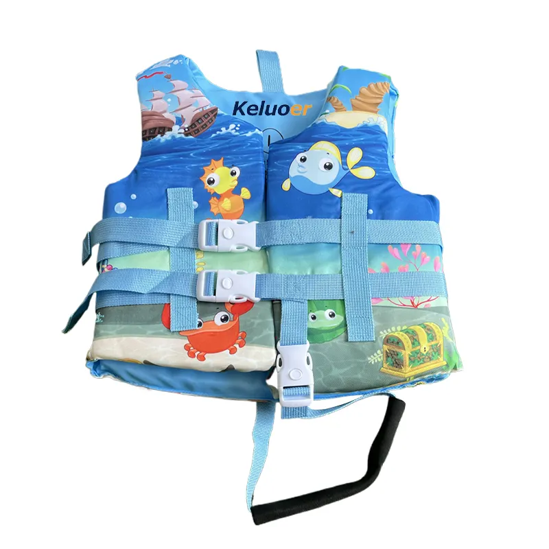 OEM Water Sports Inflatable Boat Neoprene Automatic High Buoyancy Foam Kids Life Jacket