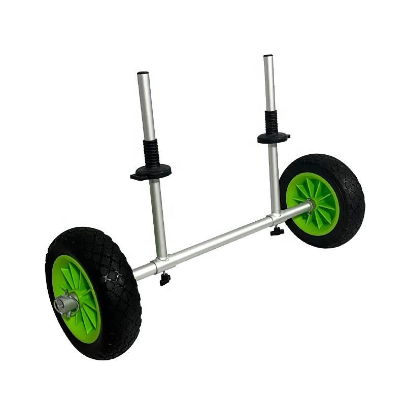 Aluminum Trolley Carrier Cart Kayak Transport Trolley With Two Airless Wheels Kayak Cart With Adjustable bar