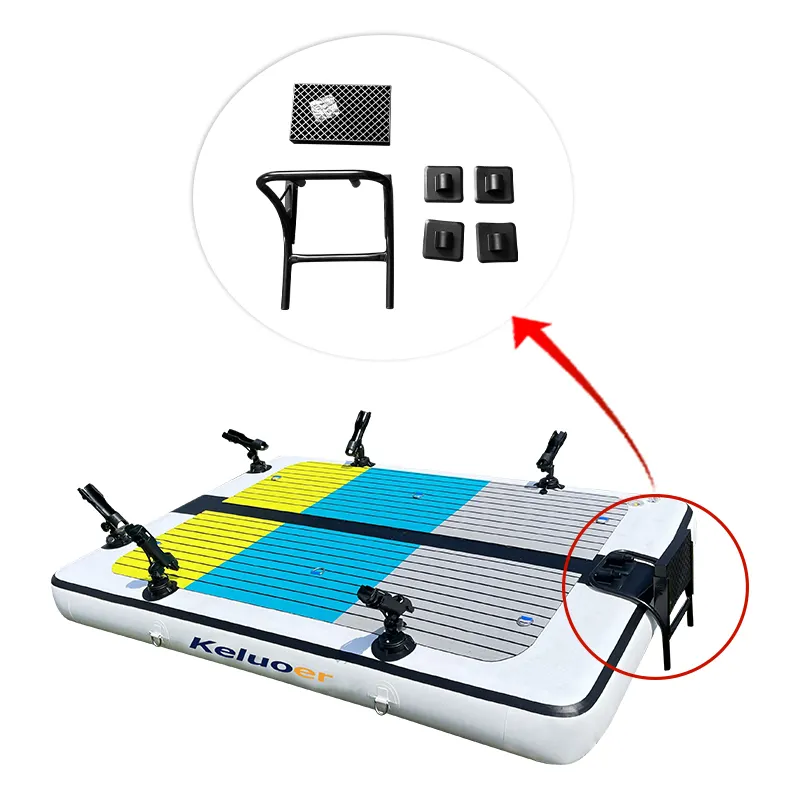 Inflatable Fishing Boat Dock Pontoon Boat Pontoon Dock Platform Stands