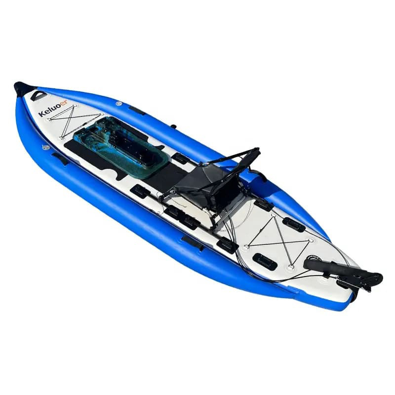 Pedal KayakSuper Inflatable with Foot Drive SystemKayak KayakPolyvinyl Chloride Pedal Fishing Kayak