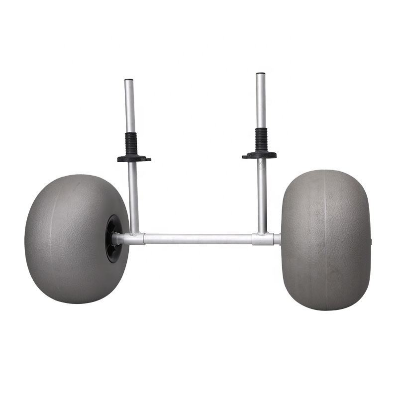 Keluoer Stainless Aluminum Kayak Dolly/kayak Cart Sit on Top Kayak Cart Beach Trolley With 12 Inch Balloon Wheels