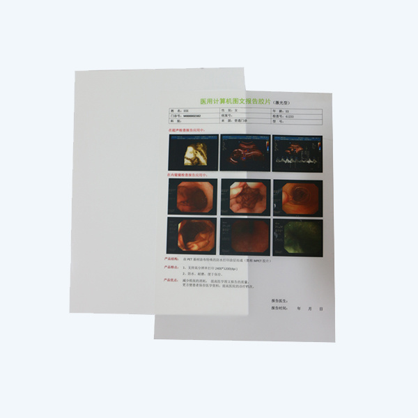 Medical printing film semi-transparent laser