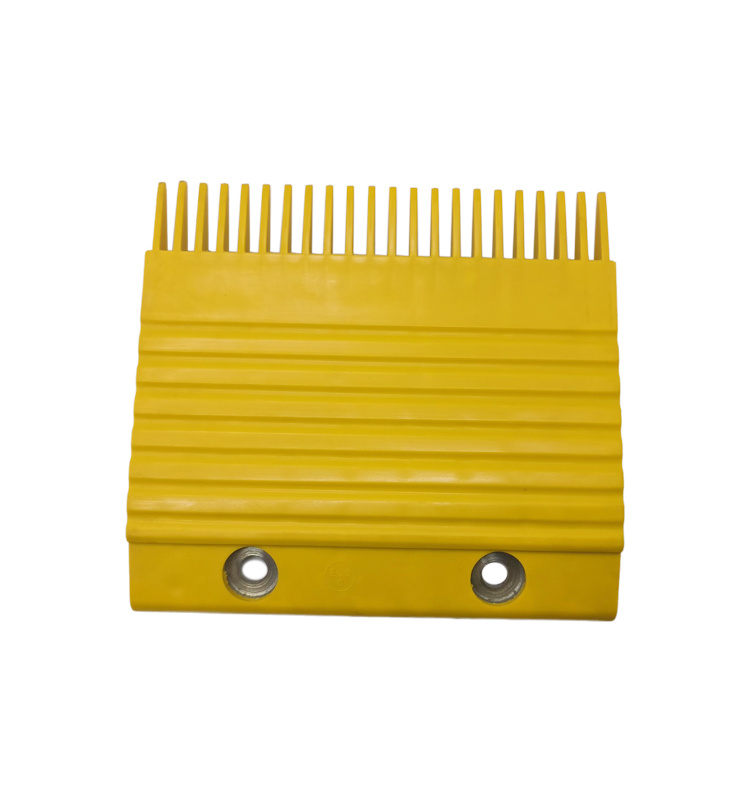 Escalator Parts Comb Plate KM3711044 Yellow Center Size 198*181mm 22T