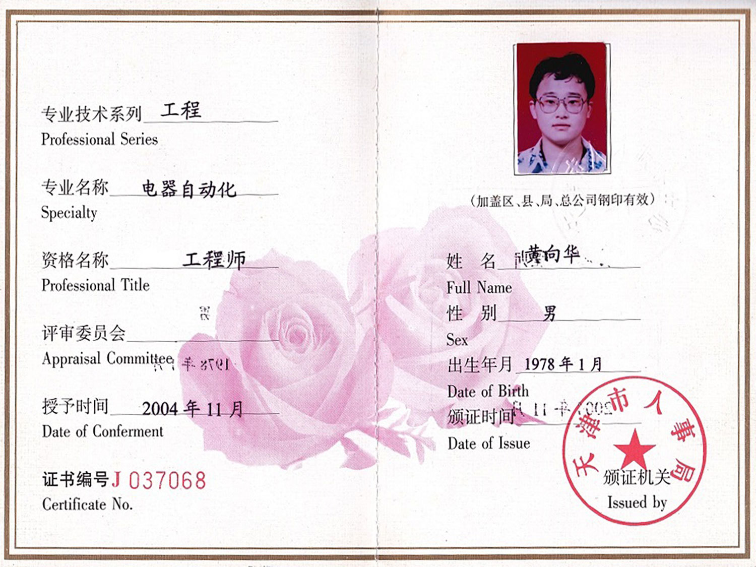 Certificate Certificate