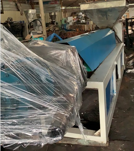 Second-hand automatic slag removal die single screw extruder plastic granulator