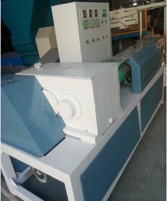 Second-hand automatic slag removal die single screw extruder plastic granulator