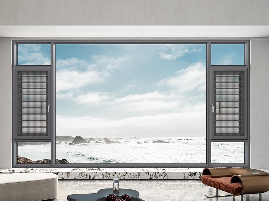 Premium 115F Broken Bridge System Casement Window