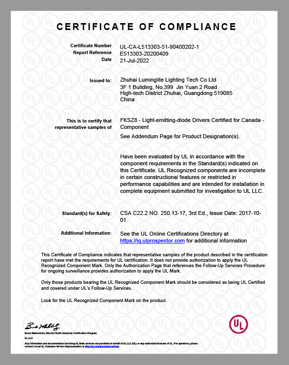 Certification