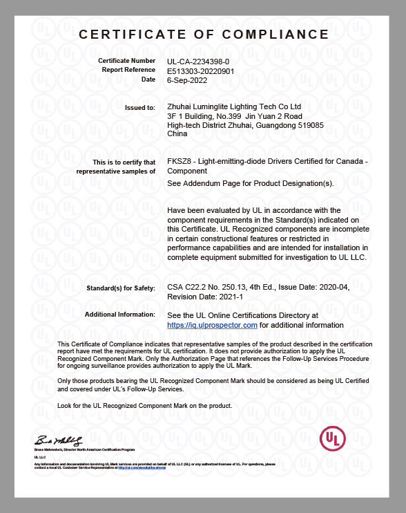 Certification