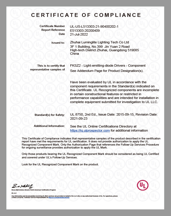 Certification