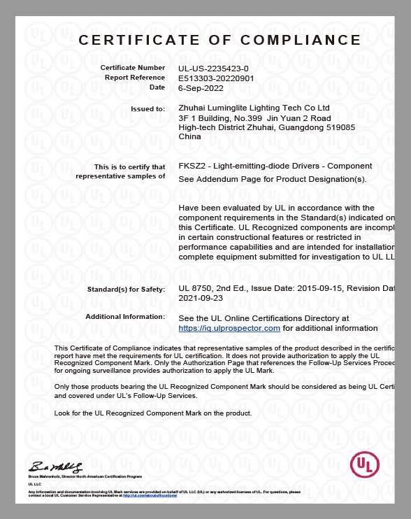 Certification