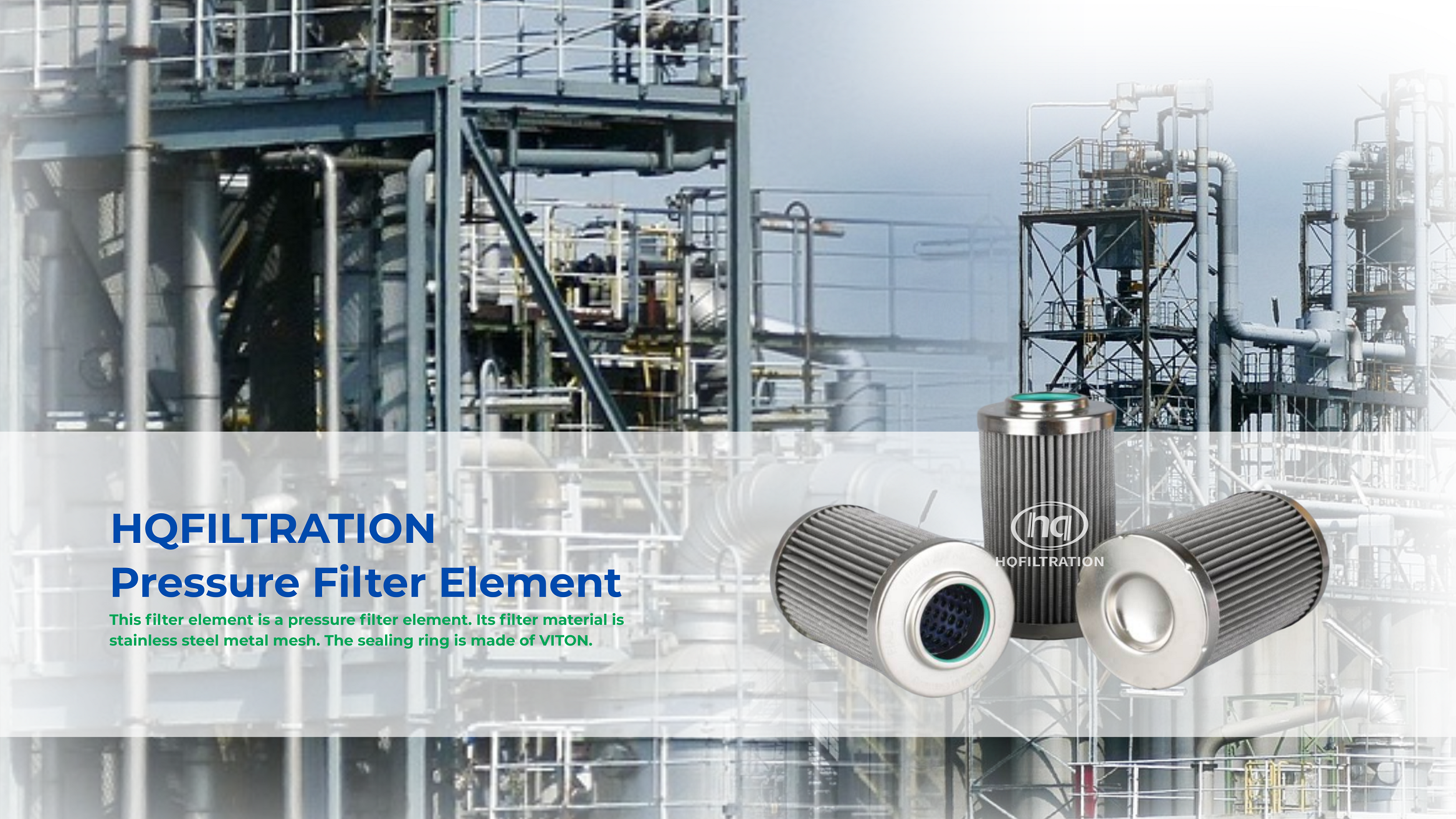 HQFILTRATION  High Quality Pressure Filter Element - 0160 D 200 W/HC/-V
