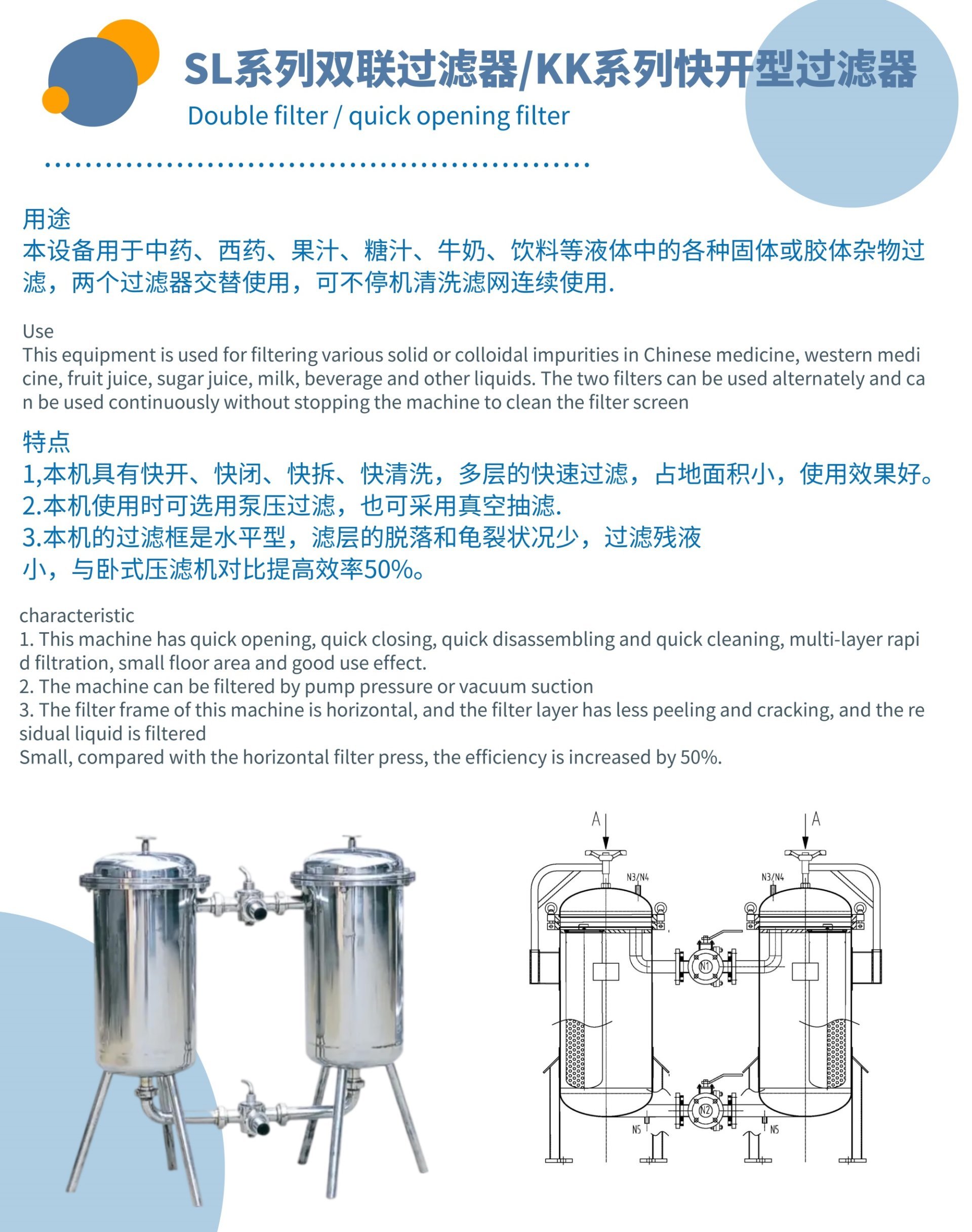 SL系列雙聯(lián)過濾器/KK系列快開型過濾器
