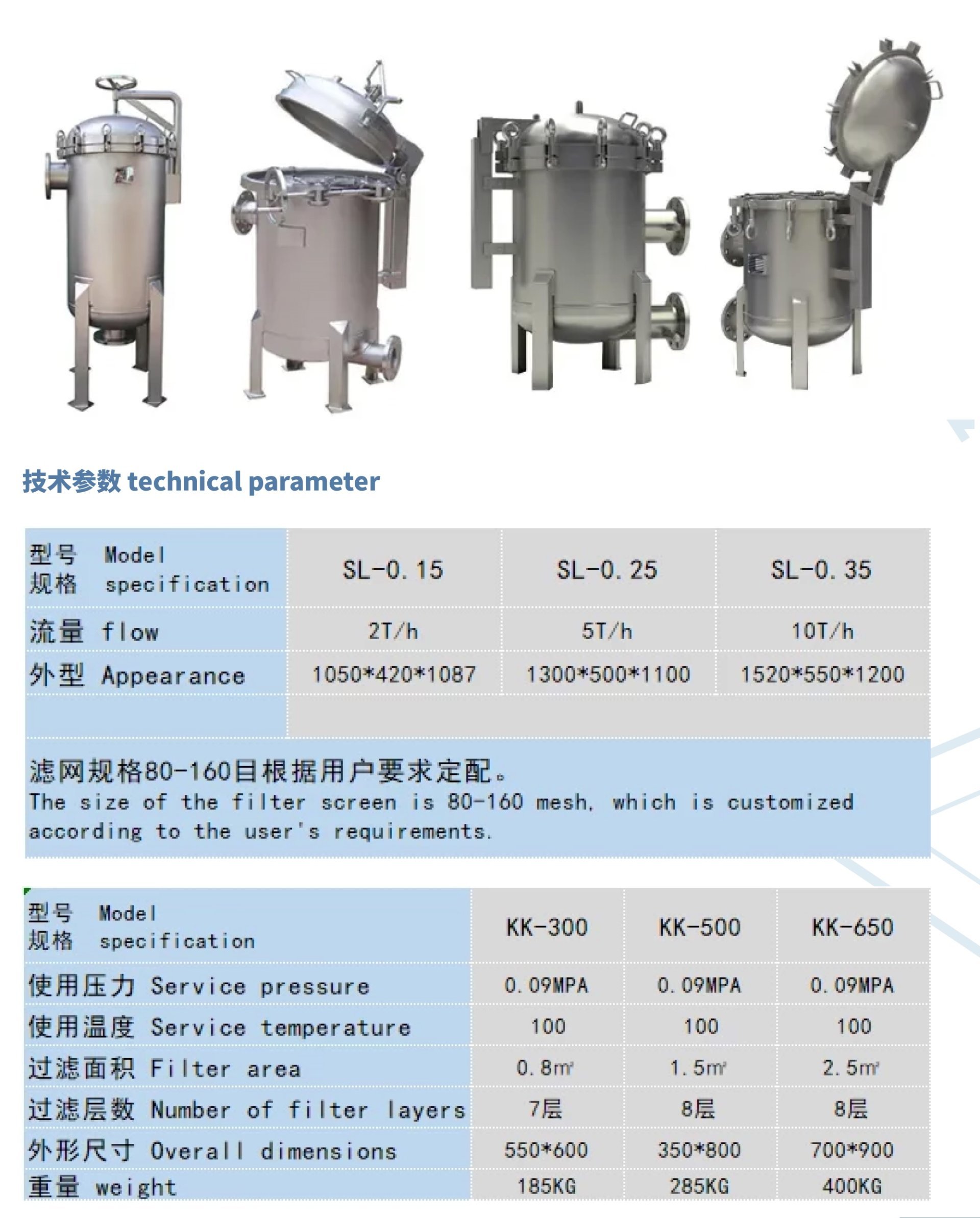 SL系列雙聯(lián)過濾器/KK系列快開型過濾器