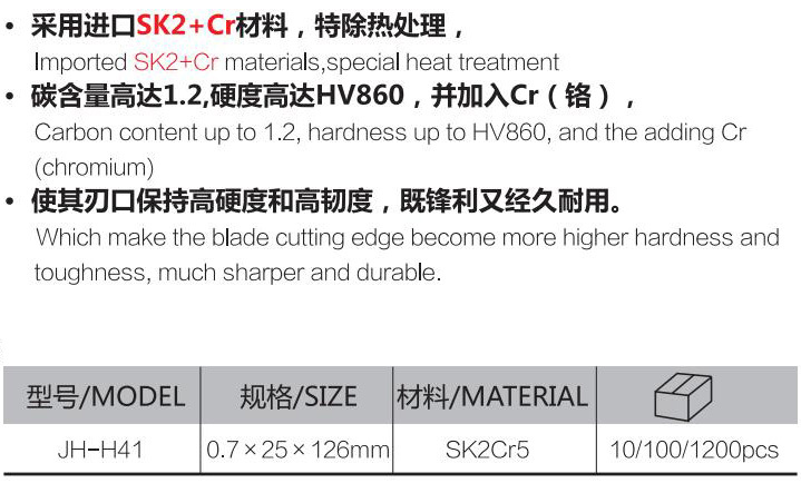 H41加厚大刀片