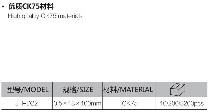 D22稀格刀片